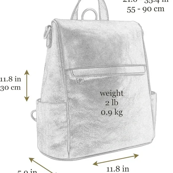 Leather Bag Time Resistance Backpack Purse - Picture 8 of 11